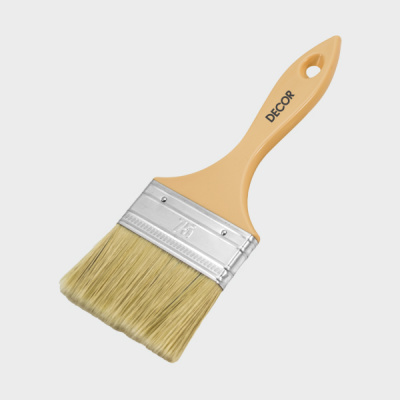 Кисть плоская светлая смешанная щетина, пластиковая ручка 40х12мм Среда