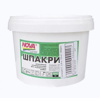 Шпатлевка Шпакрил-С 0,8 кг Nova