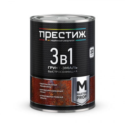 Грунт-эмаль по ржавчине ПРЕСТИЖ быстросохнущая шоколадная 0,9кг