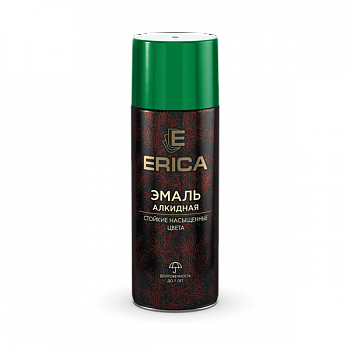 Аэрозольная эмаль алкидная Erica светло-зеленая 520мл