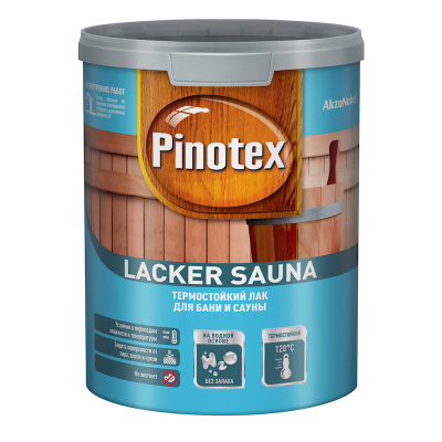 Лак для бань и саун PINOTEX Lacker Sauna 20 термостойкий полуматовый1 л