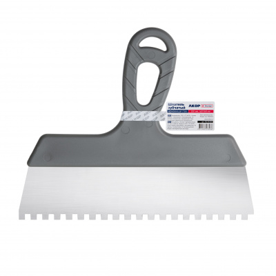 Шпатель зубчатый Эксперт 250мм, 6х6мм, нержавеющая сталь