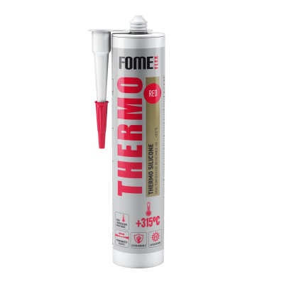 Герметик силиконовый Fome Flex sanitary termo красный 300мл -65 до +315 °C (Тегра)