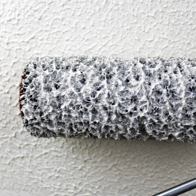 Валик 18см в сборе d50 мм, ручка 8мм, ворс 10мм для нанесения шпаклевки DECOR