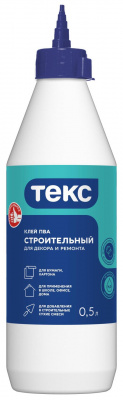 Клей ПВА строительный ТЕКС 0,5л/0,5 кг