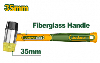 Молоток рихтовочный 35мм с фибергласовой ручкой JADEVER
