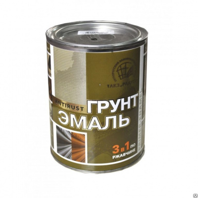 Грунт-эмаль по ржавчине РАДУГАМАЛЕР зеленый мох 0,9кг