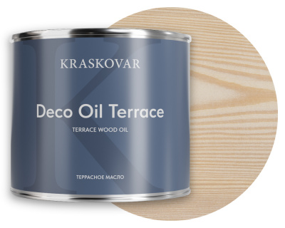 Масло для террас Kraskovar Deco Oil Terrace белоснежный 2,2л