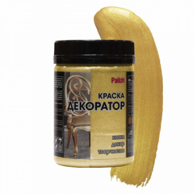 Краска декоратор №147 Palizh акриловая золото-перламутр 0,25кг
