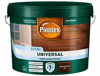 Пропитка PINOTEX-UNIVERSAL 2 в 1 Индонезийский тик 9л.