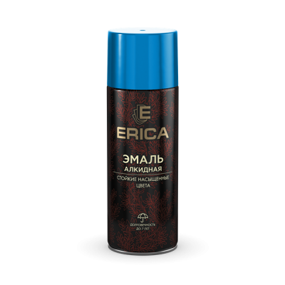 Аэрозольная эмаль алкидная Erica голубая 520мл