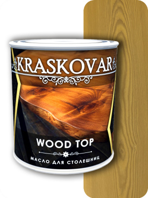 Масло Kraskovar Wood Top для столешниц бук 0,75л