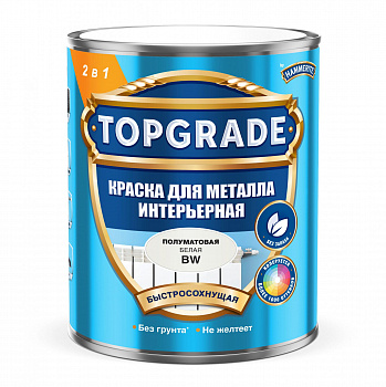 Краска 2 в 1 Topgrade интерьерная база BW 0,9л