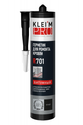 Герметик битумный для кровли KLEI`MPRO R701 черный 280мл