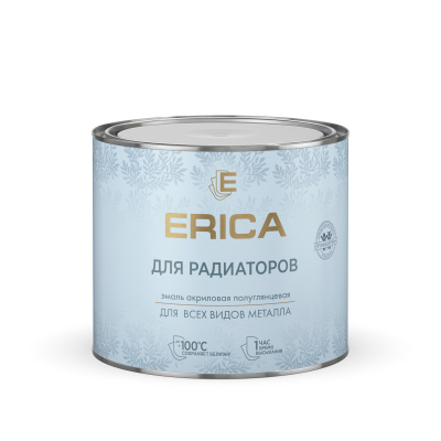 Эмаль акриловая для радиаторов Erica белая 1,8 кг