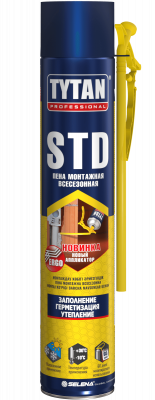 Пена монтажная бытовая TYTAN STD 750мл всесезонная