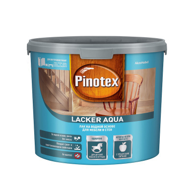 Лак PINOTEX Lacker Aqua 10 колеруемый для внутренних работ матовый 2,7 л