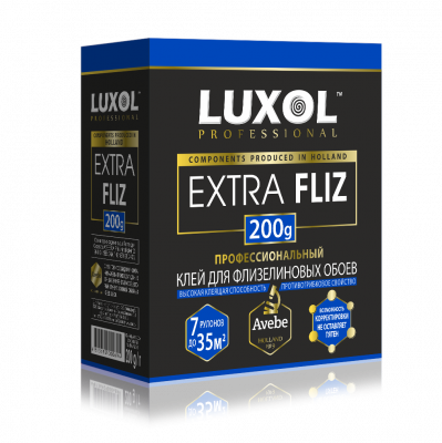 Клей обойный «LUXOL EXTRA FLIZ» (Professional) 200 г, коробка