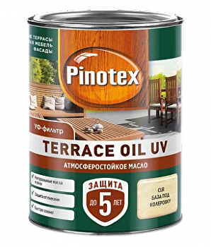 Масло для террас и садовой мебели PINOTEX Terrace Oil база CLR 0,9л