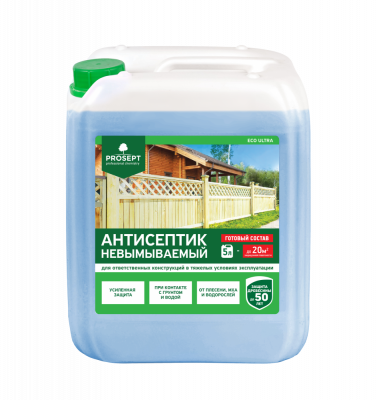 Антисептик PROSEPT ECO ULTRA невымываемый для ответственных конструкций готовый состав, 5л