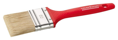 Кисть флейцевая Колор Эксперт красная пластиковая ручка 50мм, толщина 14мм, смешанная щетина