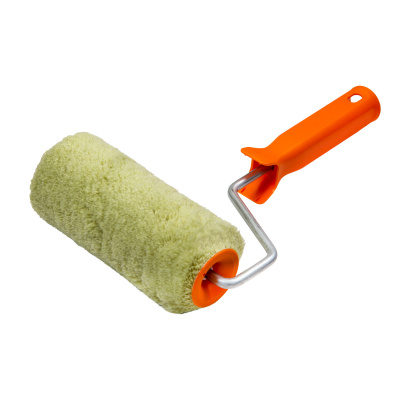 Валик 18 см в сборе полиакрил (желто-зеленый ворс) d 8 мм Мастер для фасадных работ Акор