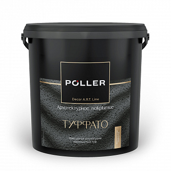 Штукатурка фактурная Poller Туффато белая 14кг