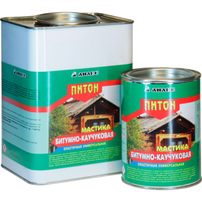 Мастика Анлес битумно-каучуковая Питон 1л (0,8кг)