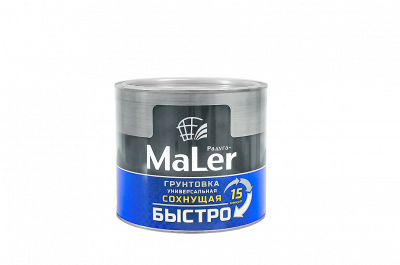 Грунтовка РАДУГАМАЛЕР универсальная быстросохнущая (15 минут) черная 1,9 кг