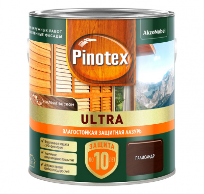 Лазурь влагостойкая PINOTEX-ULTRA палисандр 2,5л