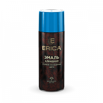 Аэрозольная эмаль алкидная Erica голубая 520мл