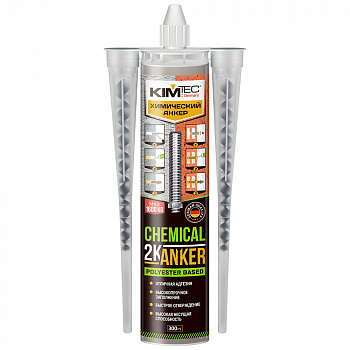 Анкер химический KIM TEC 2K универсальный (полиэстер), 300 мл