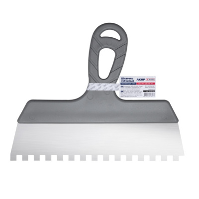 Шпатель зубчатый Эксперт 250мм, 8х8мм, нержавеющая сталь