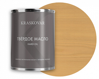 Масло повышенной прочности для лестниц и веранд Kraskovar Hard Plus ваниль 0,75л