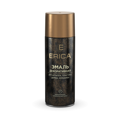 Аэрозольная эмаль декоративная Erica бронза 520мл