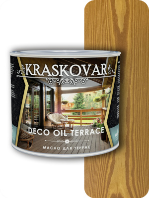 Масло для террас Kraskovar Deco Oil Terrace тик 2,2л