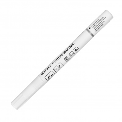 Маркер LEKON Standart с нитроэмалью 2 мм цвет белый