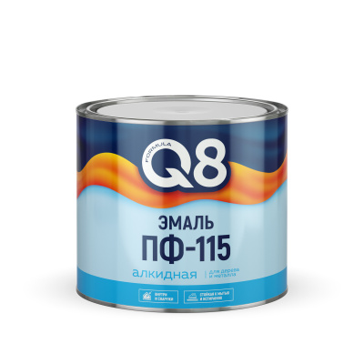 Эмаль ФОРМУЛА Q8 ПФ-115 серая 1,8кг