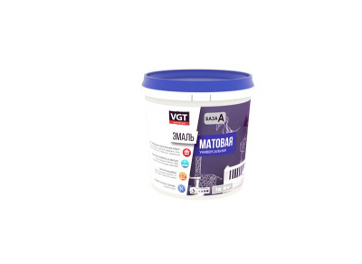 Эмаль акриловая ВД-АК-1179 VGT матовая супербелая база А 3кг