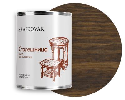 Масло Kraskovar Wood Top для столешниц орех 0,75л