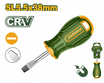 Отвертка шлицевая SL5.5 38мм Cr-V JADEVER