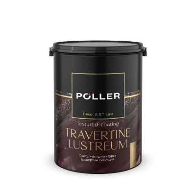 Штукатурка травертин известковый классичесский TRAVERTINE TALLOR Poller A.R.T. белая 6кг