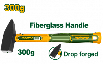 Молоток 300гр с фибергласовой ручкой JADEVER