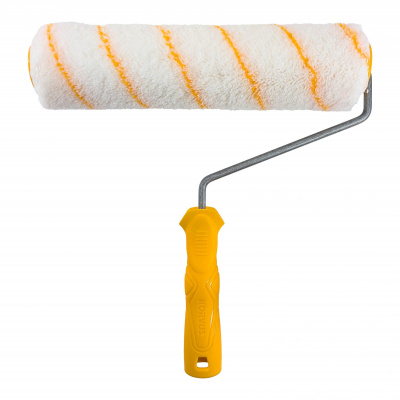 Валик 25 см в сборе полиакрил желтая нить 12/250/40 мм d 6мм, "KORVUS"