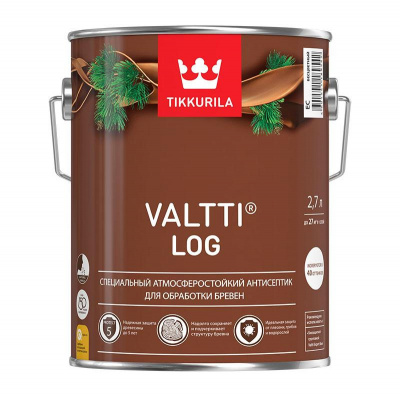 Антисептик TIKKIVALA лессирующий VALTTI LOG база EC бесцветный 2,7л