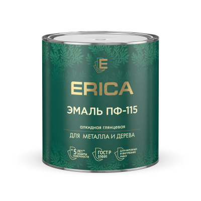 Эмаль ПФ-115 Erica шоколадная 2,6кг