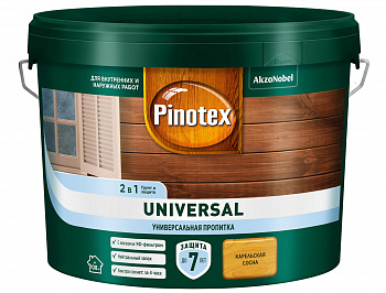 Пропитка PINOTEX-UNIVERSAL 2 в 1 Карельская сосна 9л.