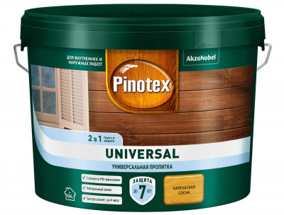 Пропитка PINOTEX-UNIVERSAL 2 в 1 Карельская сосна 9л.