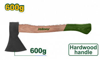 Топор 600г с деревянной ручкой JADEVER