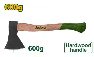 Топор 600г с деревянной ручкой JADEVER